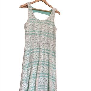 Maurices Mint & Cream Lace Dress Medium